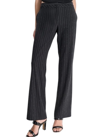 παντελόνι υφασμάτινο dkny ριγέ με στρας uh4ps779-blw σε προσφορά