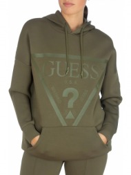 μπλούζα μακρυμάνικη guess alisa long hooded v2yq12kamn2-g8h5