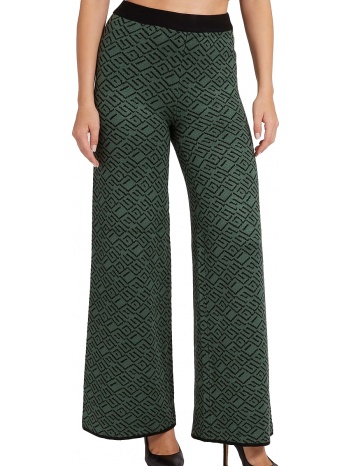 παντελόνι υφασμάτινο guess poise jacquard wide leg σε προσφορά