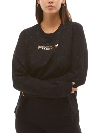 μπλούζα μακρυμάνικη freddy tonal geometric print σε προσφορά