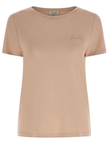 μπλούζα κοντομάνικη freddy embroidered lurex logo σε προσφορά