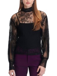 top ale δαντελωτό floral 8920167-black γυναικείο