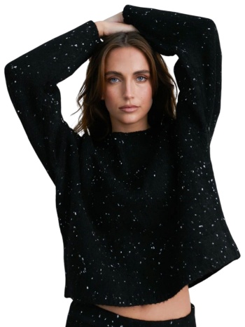 πουλόβερ 24 colours οβάλ λαιμόκοψη 41208b-black γυναικείο σε προσφορά