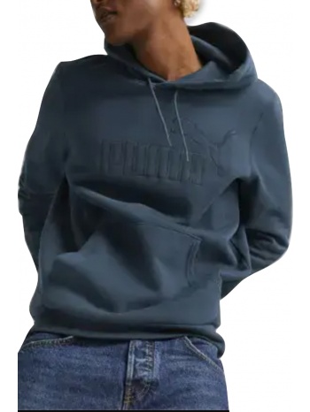 μπλούζα μακρυμάνικη puma ess+ big embroidery hoodie fl