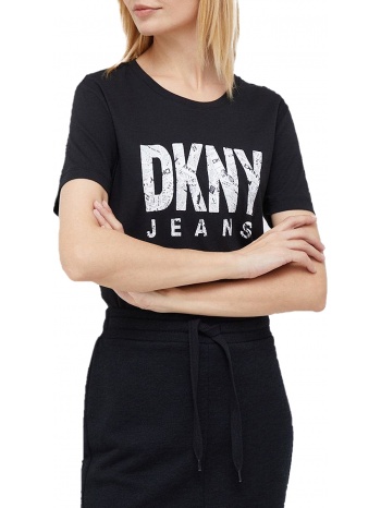 μπλούζα κοντομάνικη dkny logo e23fidna-blk σε προσφορά