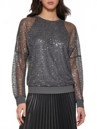 μπλούζα μακρυμάνικη dkny p2mh6ono-gum