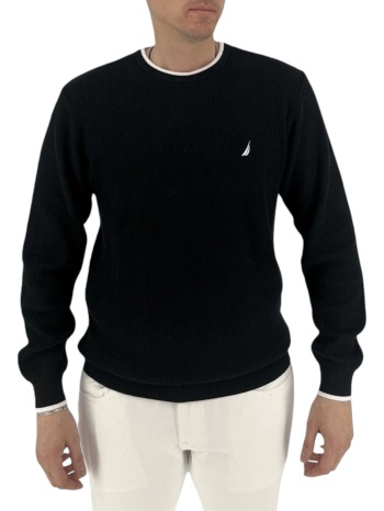 πουλόβερ nautica dolby knit n1p02306-011-black ανδρικό σε προσφορά