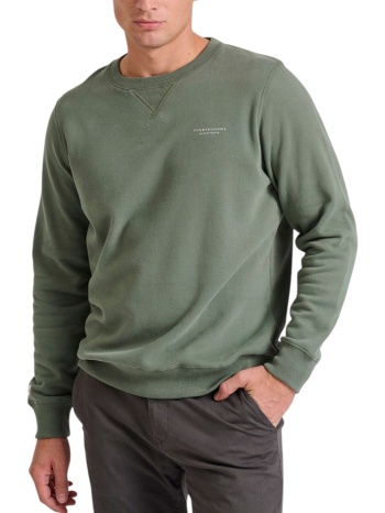 μπλούζα μακρυμάνικη funky buddha crew neck - the essentials σε προσφορά