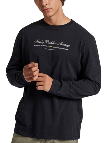 μπλούζα μακρυμάνικη funky buddha with embroidered logo σε προσφορά