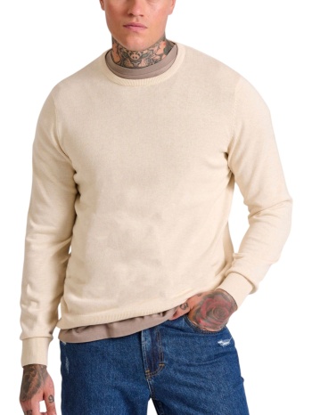 πουλόβερ funky buddha crew neck - the essentials σε προσφορά