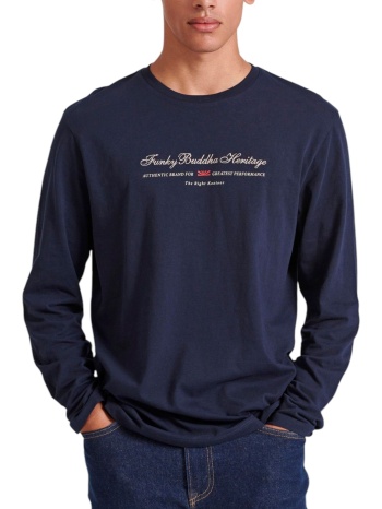 μπλούζα μακρυμάνικη funky buddha with embroidered logo σε προσφορά