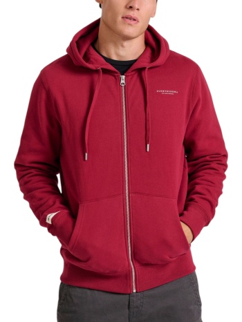 ζακέτα funky buddha hoodie fbm010-001-06-cranberry ανδρικό σε προσφορά