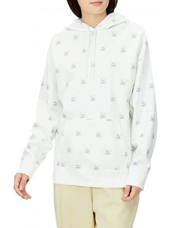 μπλούζα μακρυμάνικη puma brand love aop hoodie fl 535706-02 σε προσφορά