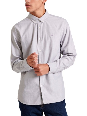 πουκάμισο μακρυμάνικο funky buddha embroidered logo - the σε προσφορά