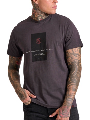 μπλούζα κοντομάνικη funky buddha with frame print on the σε προσφορά