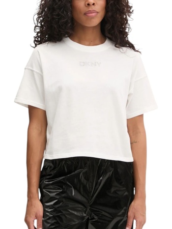 μπλούζα κοντομάνικη dkny sport logo dp4t1070-ivy γυναικείο