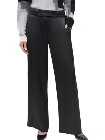 παντελόνι υφασμάτινο dkny wide leg pant p4jk7xis-blk σε προσφορά