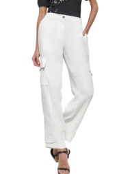 παντελόνι υφασμάτινο dkny satin cargo p4jk7xiu-ivy γυναικείο