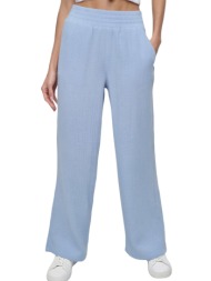 παντελόνι υφασμάτινο dkny wide leg dj4p3004-pxk γυναικείο