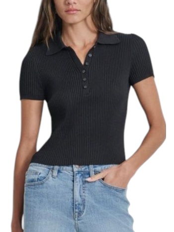 μπλούζα polo dkny rib dj4r0197-blk γυναικείο σε προσφορά