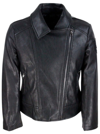 μπουφάν monnalisa δερματίνη chiodo c-ricamo 196107 σε προσφορά