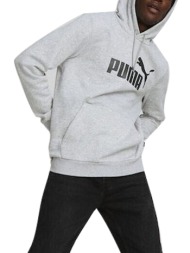μπλούζα μακρυμάνικη puma essentials big logo hoodie fl 586686-04 ανδρικό