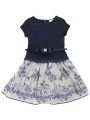 φόρεμα monnalisa abito c-cintura fiocco 714916 4930-3256 κορίτσι