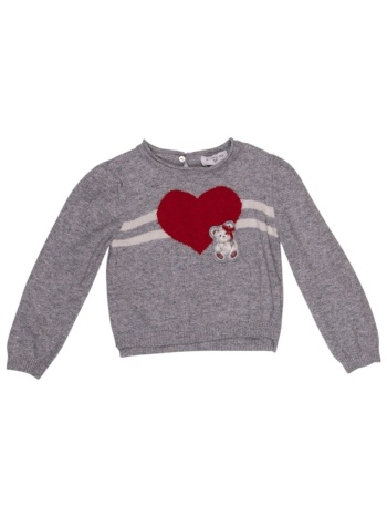 μπλούζα μακρυμάνικη monnalisa pull cuore-orsetto 394616 σε προσφορά