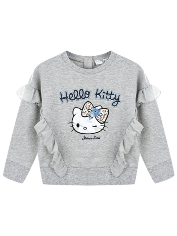 μπλούζα μακρυμάνικη monnalisa felpa chiusa c-rouches σε προσφορά