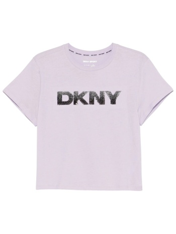 μπλούζα κοντομάνικη dkny sport logo με πούλιες dp4t1035-ord σε προσφορά