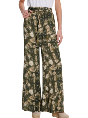παντελόνι υφασμάτινο ale παντελόνα φλοράλ σατέν υφή σε προσφορά