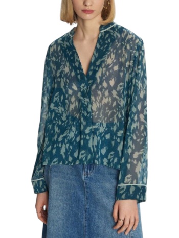 τουνίκ ale εμπριμέ ημιδιαφανής 8920730-petrol γυναικείο σε προσφορά