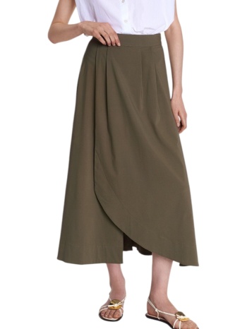 φούστα ale κρουαζέ με πιέτες 8920997-light khaki γυναικείο σε προσφορά
