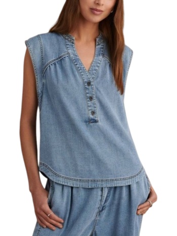 top attrattivo με μάο γιακά denim όψη 9920468-blue γυναικείο σε προσφορά