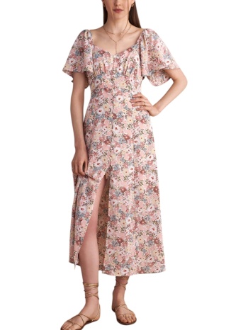 φόρεμα attrattivo μακρύ φλοράλ με shiny στοιχεία σε προσφορά