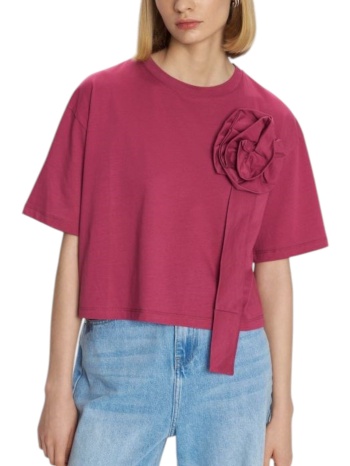 μπλούζα κοντομάνικη ale με μπουτονιέρα 8921246-dark pink σε προσφορά