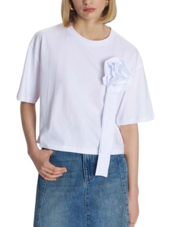 μπλούζα κοντομάνικη ale με μπουτονιέρα 8921246-white σε προσφορά