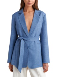 σακάκι attrattivo με ζώνη 9921163-light blue γυναικείο