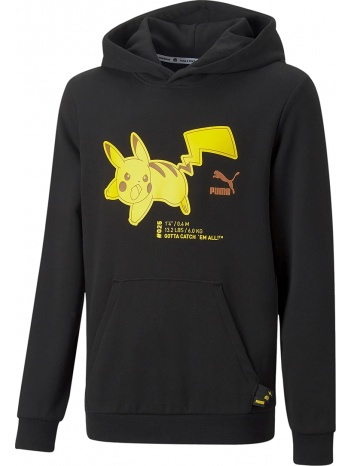 μπλούζα μακρυμάνικη puma pokemon hoodie tr kids 536431-01 σε προσφορά