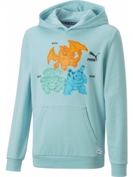 μπλούζα μακρυμάνικη puma pokemon hoodie tr kids 536431-30