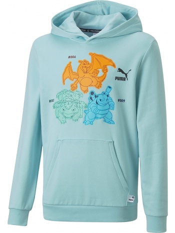 μπλούζα μακρυμάνικη puma pokemon hoodie tr kids 536431-30 σε προσφορά