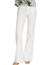 παντελόνι jean ale high waist flare fit 8920575-white γυναικείο