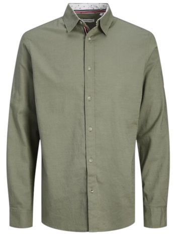 πουκάμισο μακρυμάνικο jack & jones jjpierre slub detail σε προσφορά