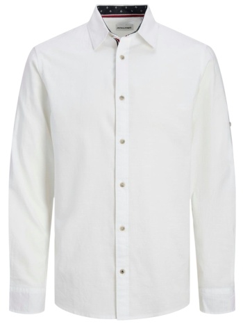 πουκάμισο μακρυμάνικο jack & jones jjpierre slub detail σε προσφορά