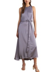 φόρεμα attrattivo αμάνικο με δέσιμο στη μέση 91145793-silver γυναικείο