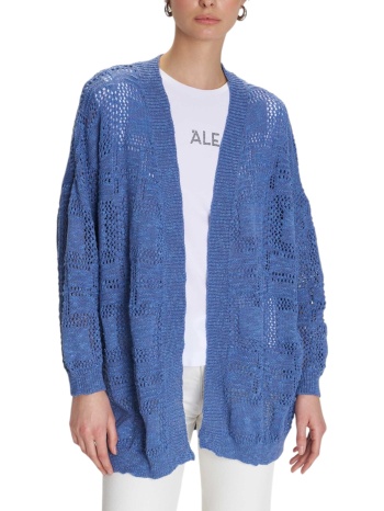 ζακέτα ale με διάτρητη πλέξη 8p22499-blue γυναικείο σε προσφορά