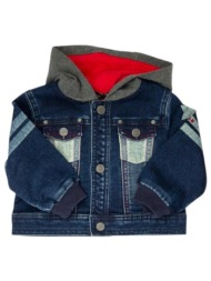 μπουφάν monnalisa denim με κουκούλα 286801 6016-5744 αγόρι