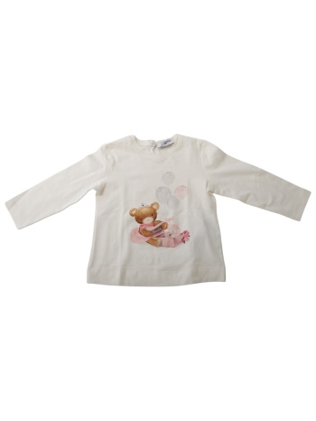 μπλούζα μακρυμάνικη monnalisa little teddy 396627s8 σε προσφορά