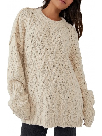 πουλόβερ free people isla cable tunic ob1505582-1103 σε προσφορά