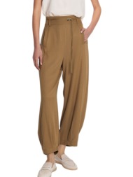 παντελόνι υφασμάτινο ale σε φαρδιά γραμμή 8916896e-khaki γυναικείο